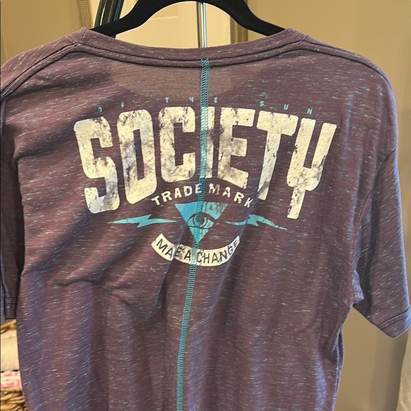 Society Purple and Blue Short Sleeve Tee - Picture 2 of 3
